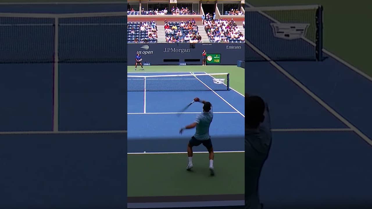 Djokovic from an INCREDIBLE angle! 😍