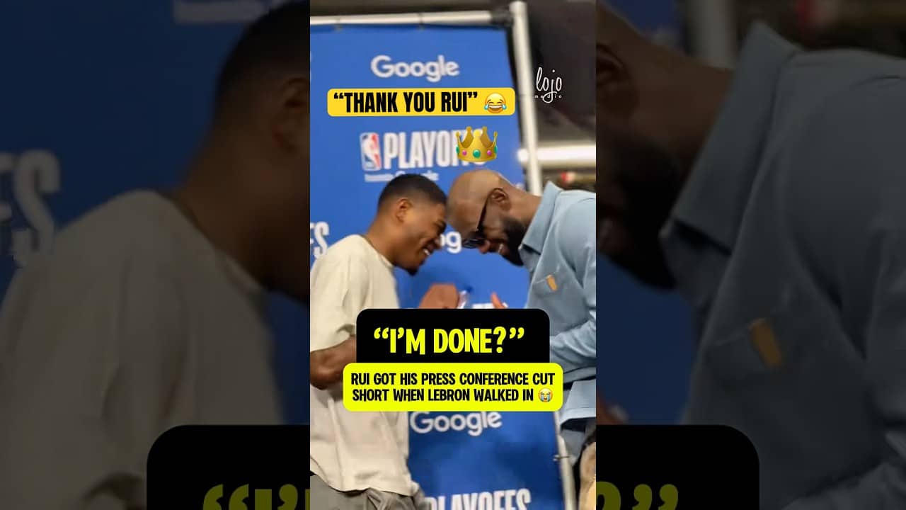 LeBron thanked Rui for cutting his press conference short 😂😂