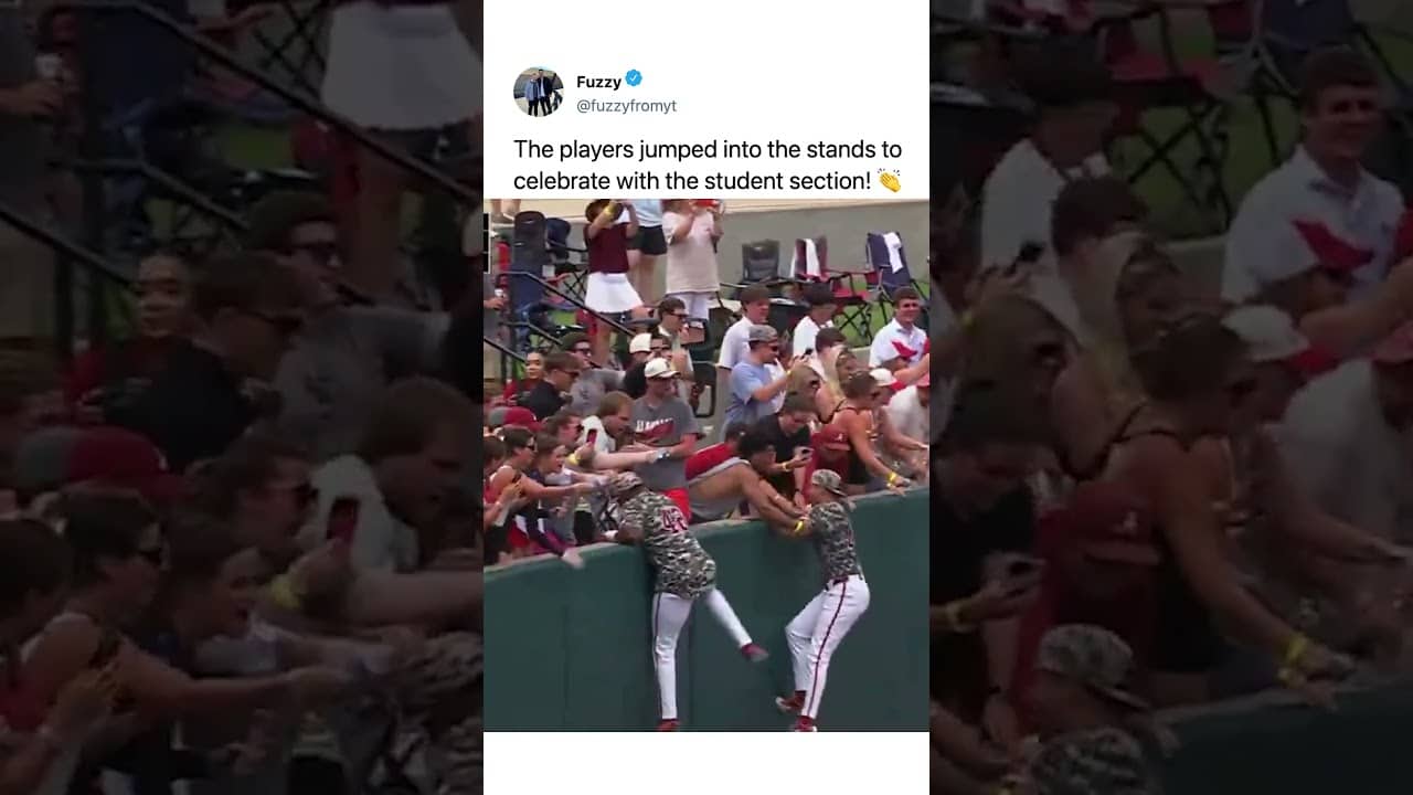 they all went into the stands 😲