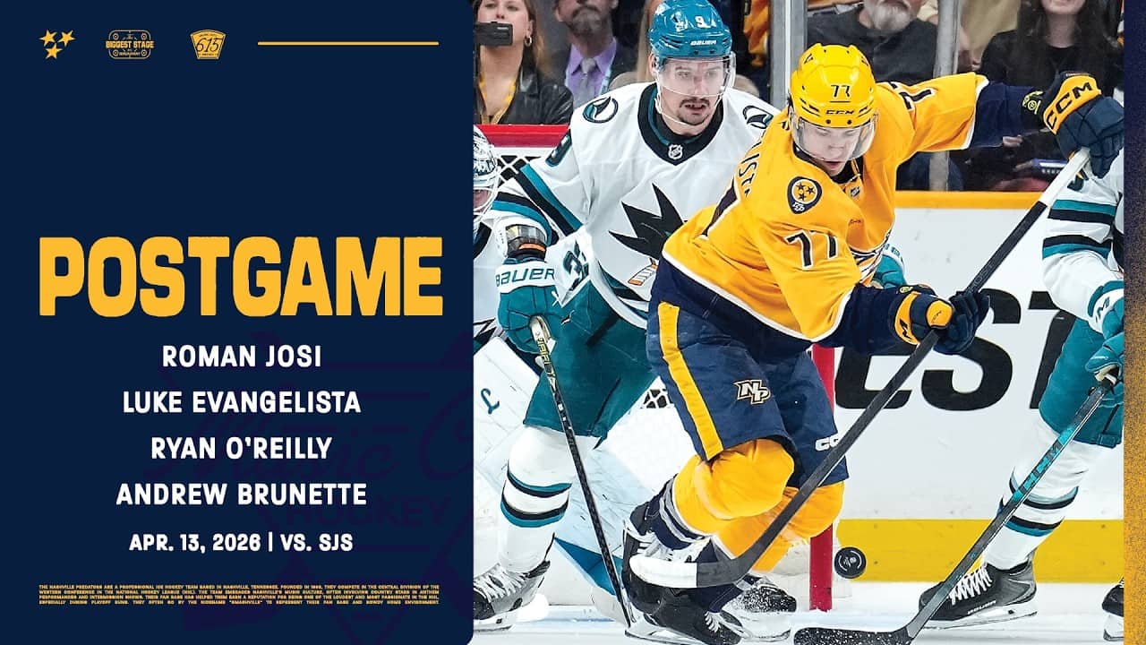 Josi, Evangelista, O'Reilly & Brunette - Postgame: April 13, 2026