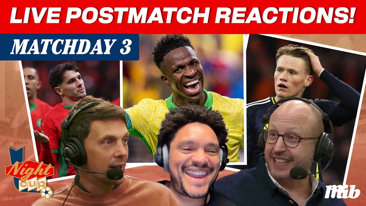 LIVE! Post-Match w/ Trevor Noah - BRA v MOR | HAI  v SCO I QAT v SUI I AUS v TUR I  | Night Cup