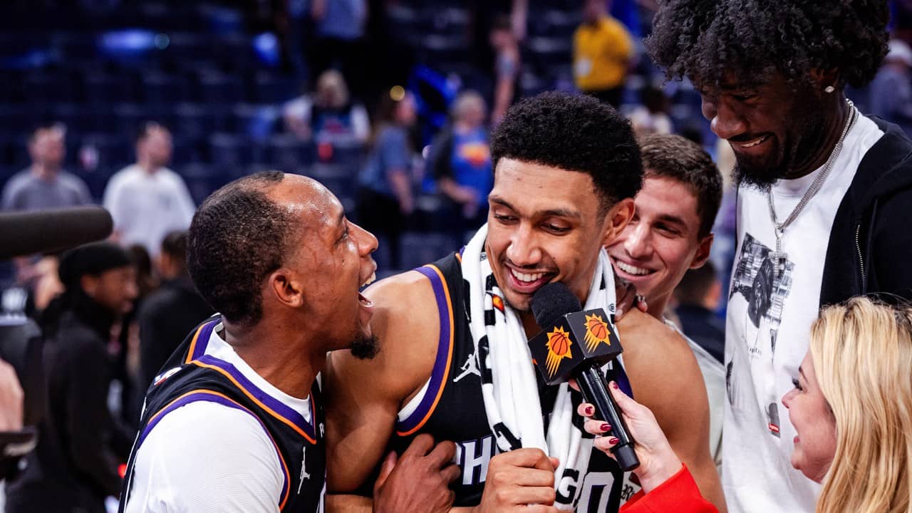 Ryan Dunn Postgame On-Court Interview after win vs Oklahoma City Thunder