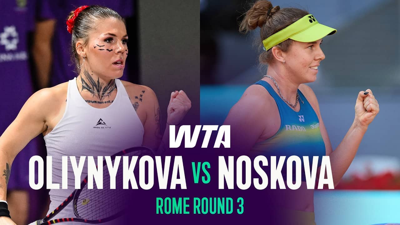 Oleksandra Oliynykova vs. Linda Noskova | 2026 Rome Round 3 | WTA Match Highlights