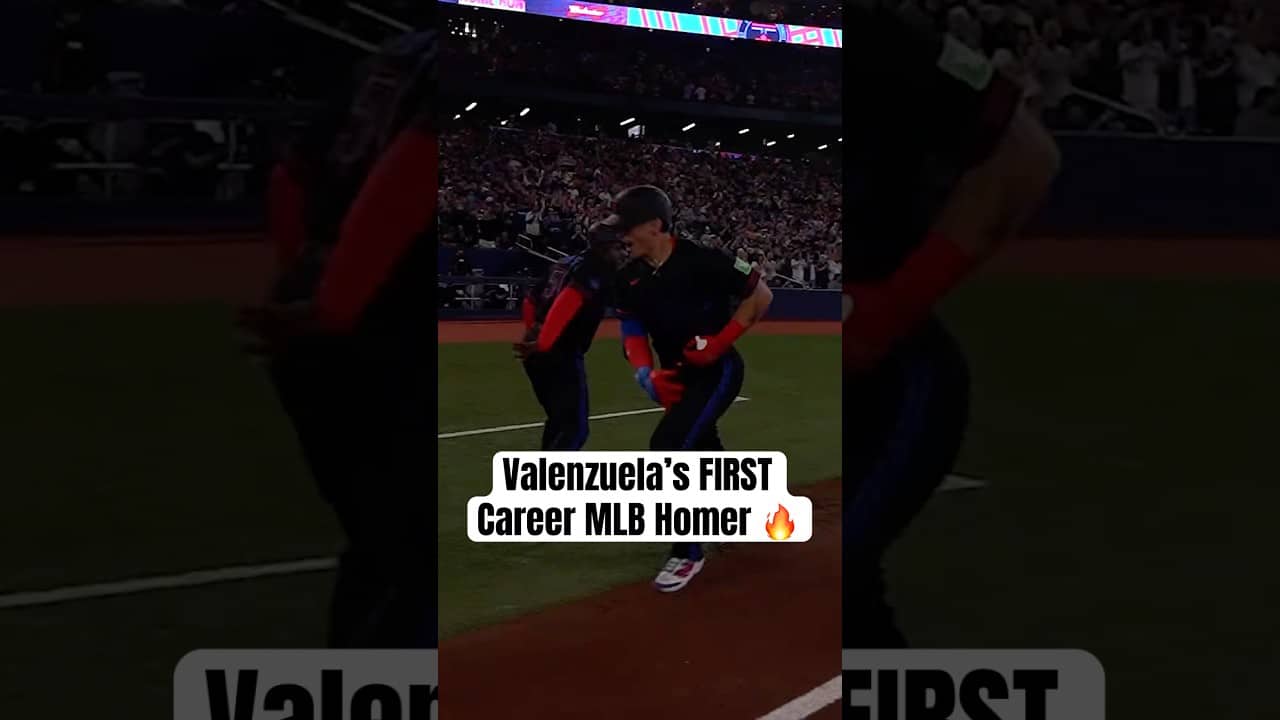 Brandon Valenzuela hits his FIRST career Major League home run! #Toronto #BlueJays #MLB
