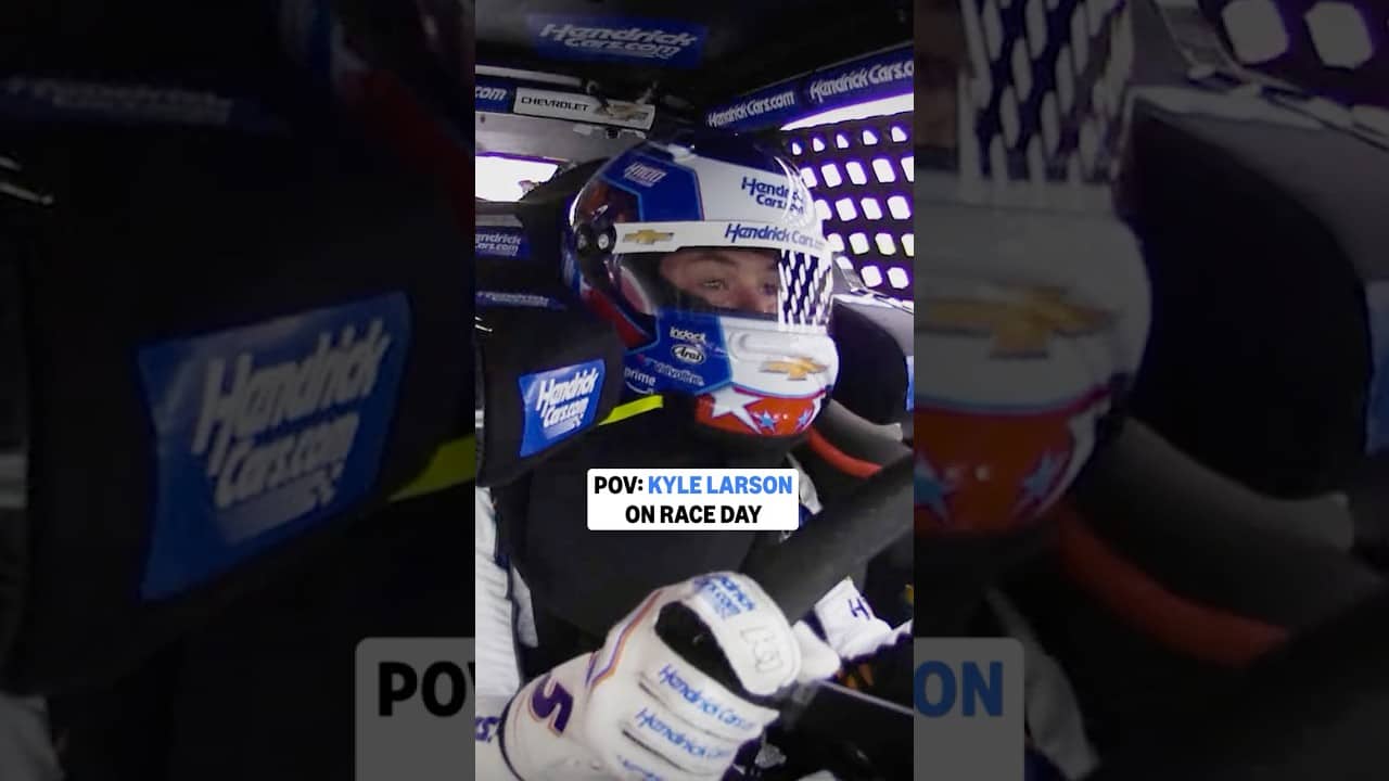 POV: You're behind the wheel with Kyle Larson 🏎️