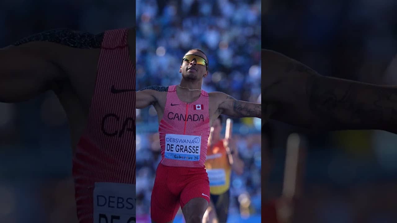 De Grasse anchors team Canada to ANOTHER 4x100m win #WorldRelays