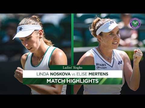 FIRING to a maiden semi-final! 🔥 | Linda Noskova vs Elise Mertens | Highlights | Wimbledon 2026