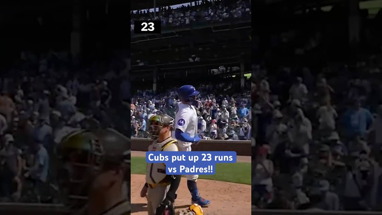 Cubs were out here honoring Michael Jordan with 23 (!!) runs vs. Padres