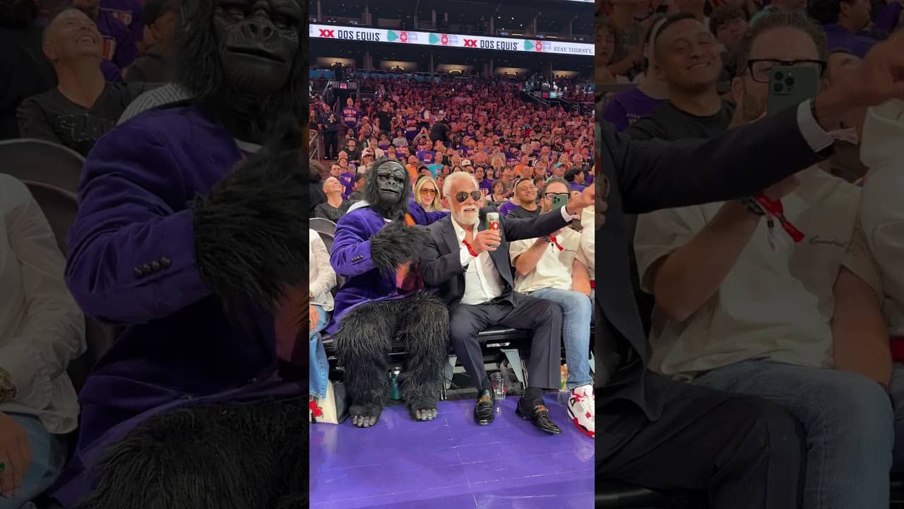 He doesn't always go to basketball games, but when he does, they're in Phoenix #shorts Phoenix Suns