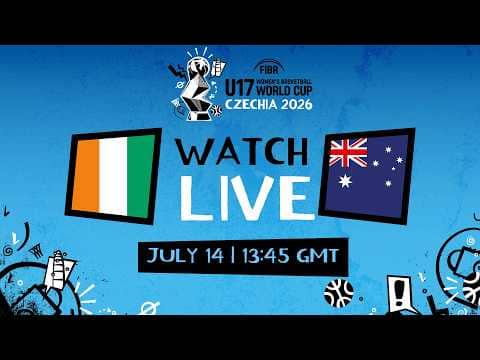 LIVE - Côte d'Ivoire v Australia | FIBA U17 Women's Basketball World Cup 2026  | Group Phase