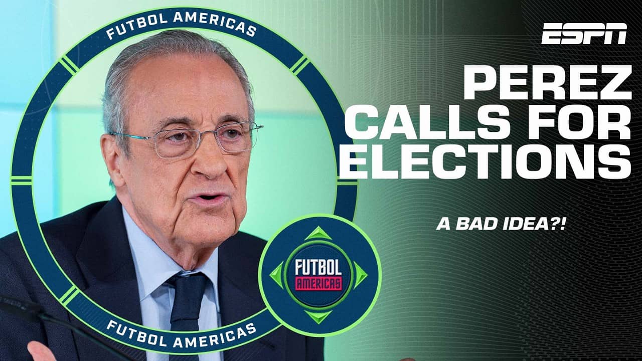 Reacting to Real Madrid president Florentino Perez calling for election | Futbol Americas
