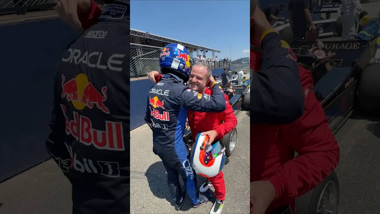 Of course they started racing 😂🏁 #F1 #RedBullRacing