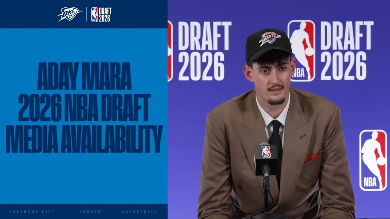 Aday Mara Draft Media Availability | 2026 NBA Draft | OKC Thunder