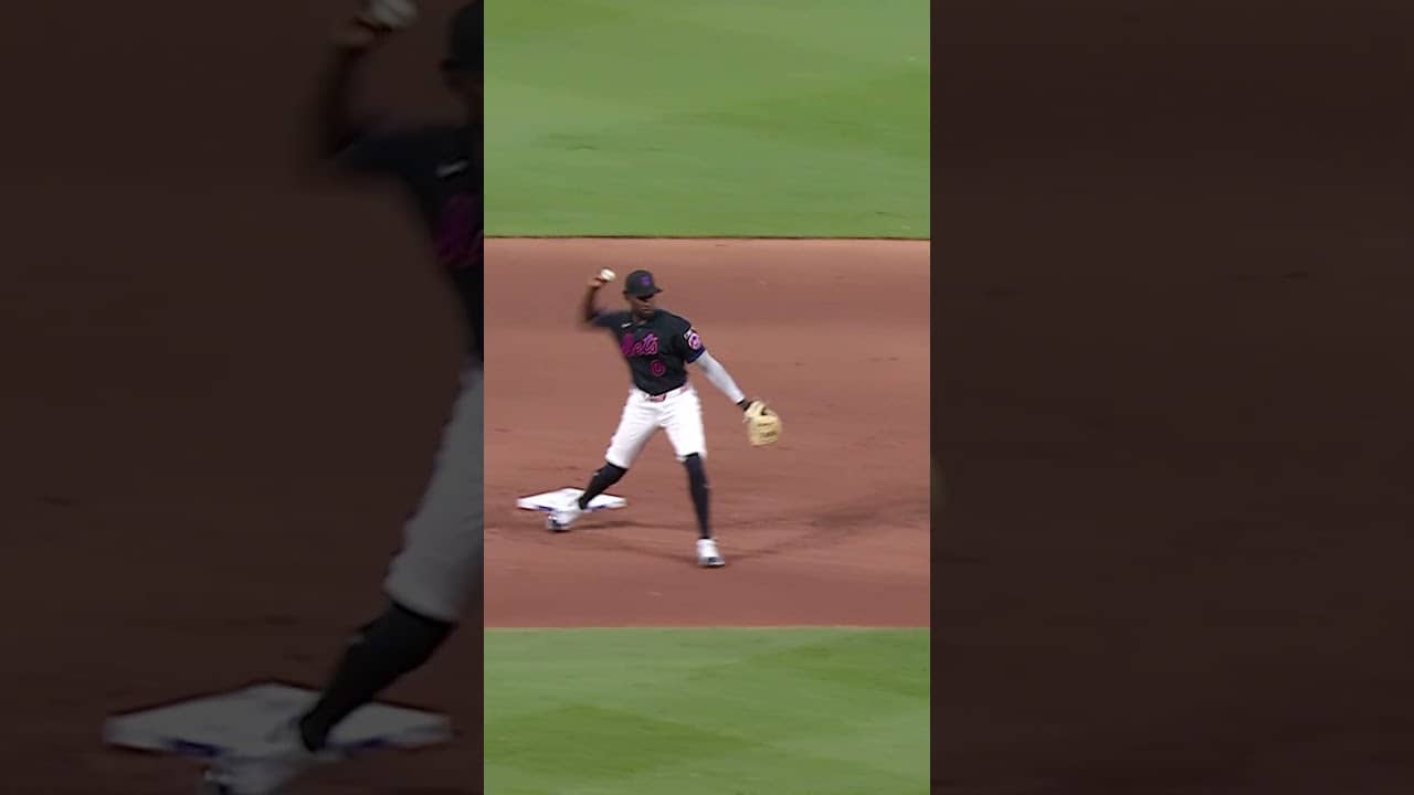 Double play started by Brett Baty 😤 #mets #baseball #mlb #sports #highlights
