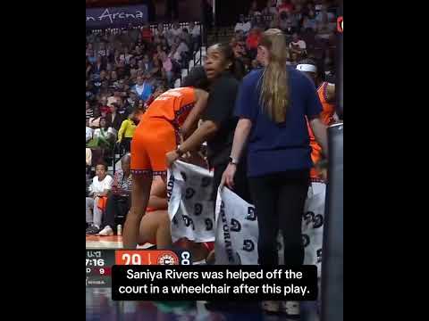 Saniya Rivers exited the game in the second quarter vs. the Lynx.