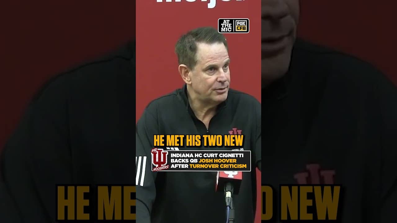 Curt Cignetti talked his talk in support of his new QB 👀 #CFB #Indiana #Football