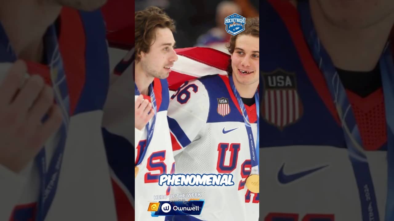 Sean chose Quinn Hughes to be his Hero for the week leading up to the gold medal game! #NHL #Hockey