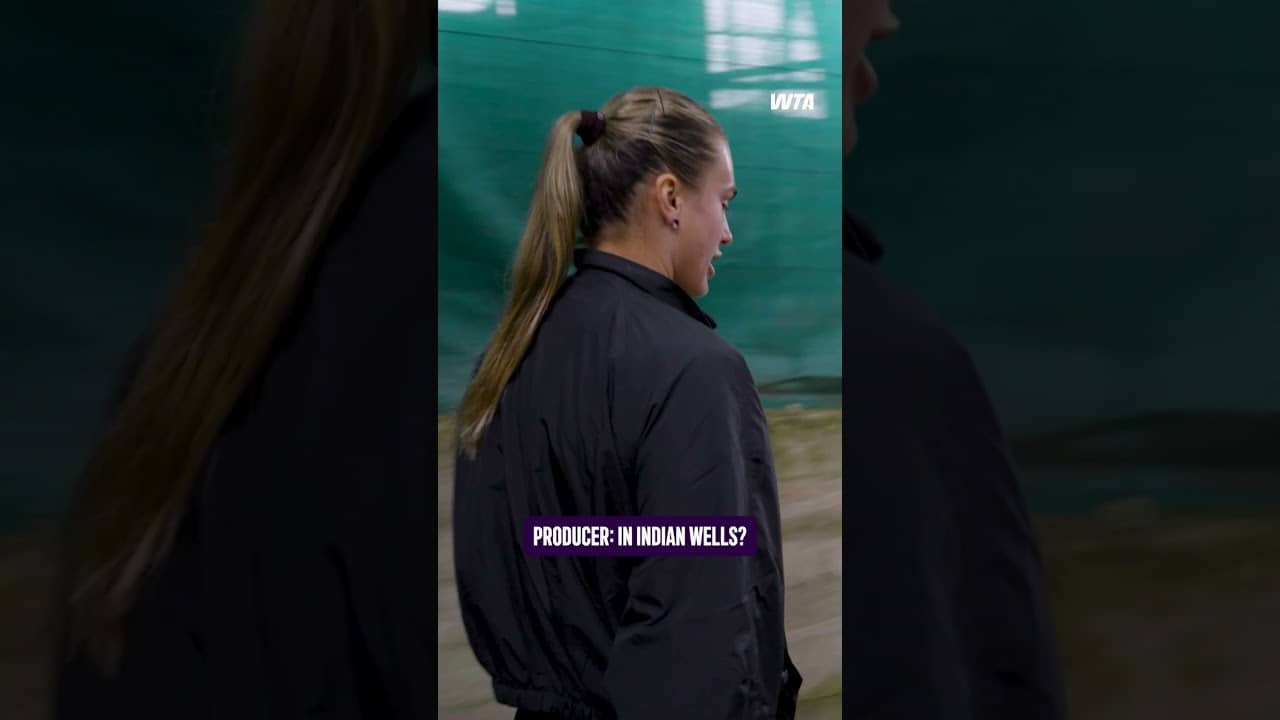 Wedding Planning with Aryna 💒 Aryna Sabalenka, mic’d up , giving a look at her Media Day #WTA