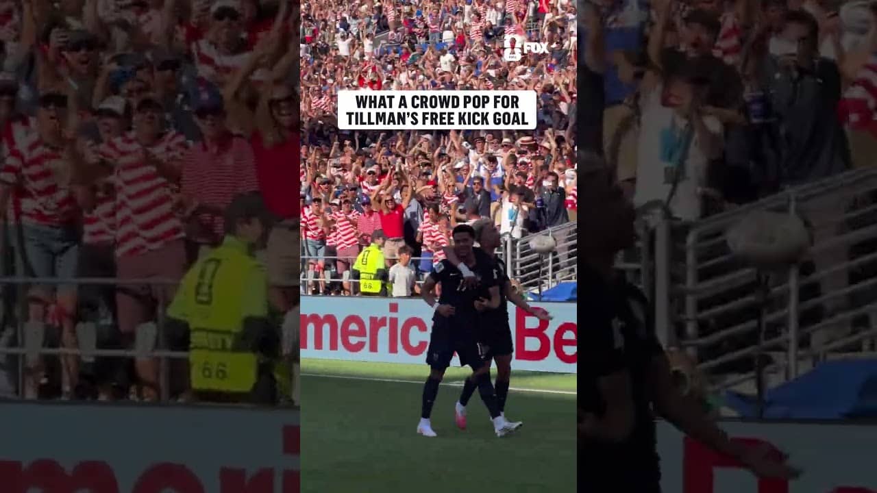 THESE ANGLES of Malik Tillman's free kick goal for the USMNT