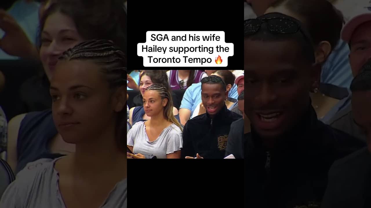 SGA and Hailey pulled up to his home country to support the W 👏🇨🇦