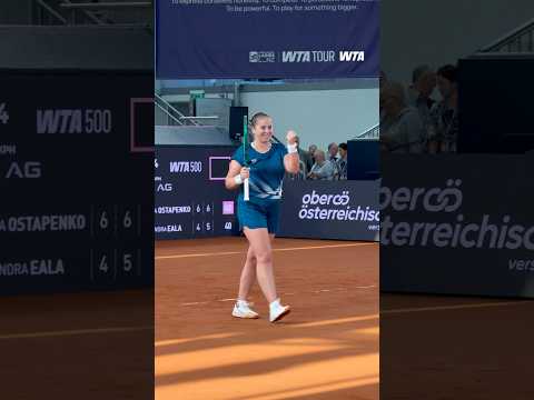 Returning to the quarterfinals in Linz! 🙌 Jelena Ostapenko moves past Eala 6-4, 7-5! #WTA #WTALinz