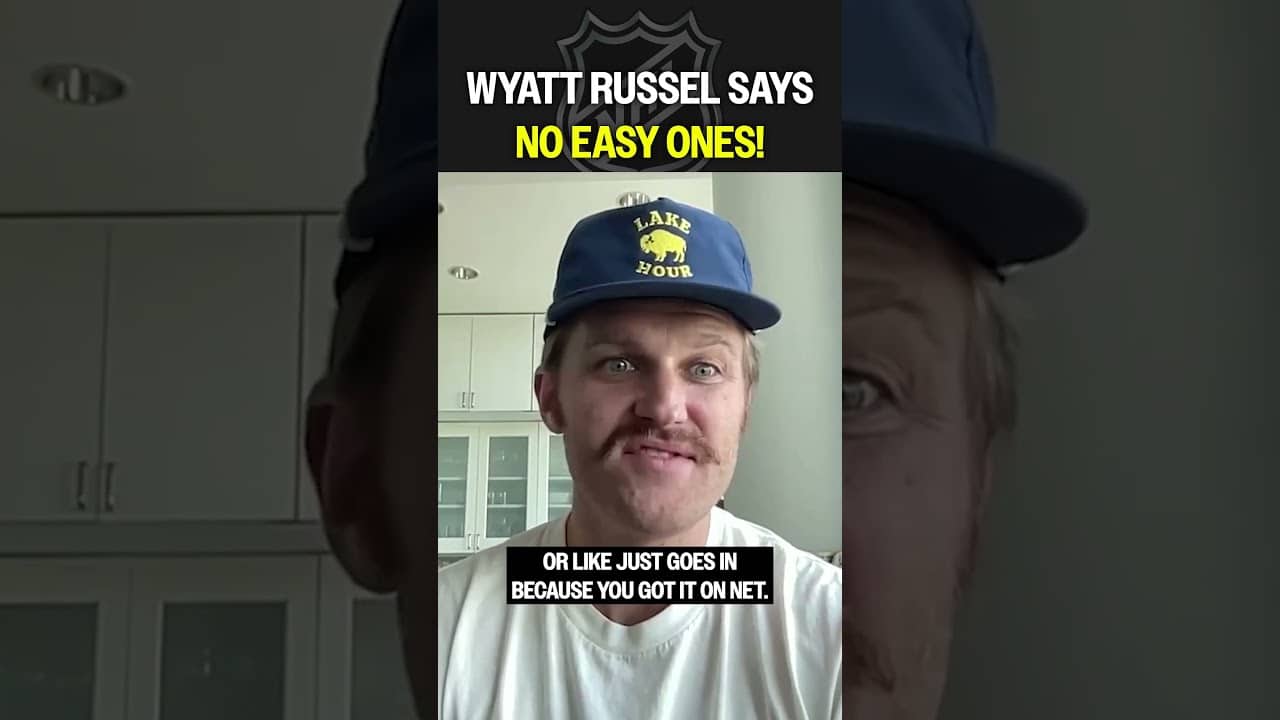 Wyatt Russell might have a future as a goalie coach? 👀👀👀