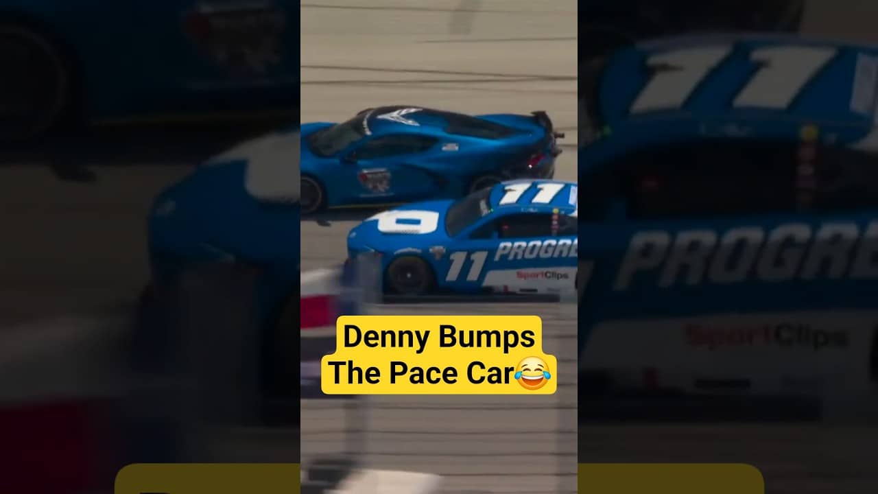 Denny "welcomes" Cooper Flagg to Texas Motor Speedway 😆