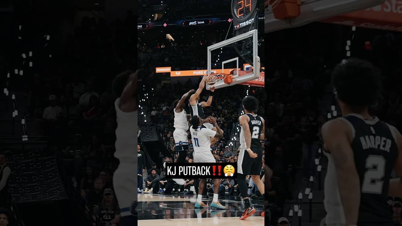 BIG BODY ON THE BOARDS‼️😤 #KeldonJohnson #Spurs #NBA
