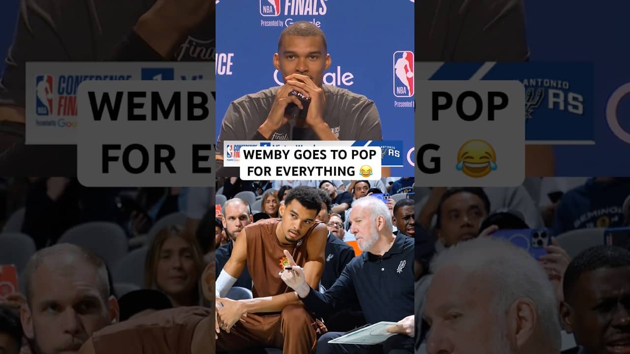 Wemby talks about what Greg Popovich means to him and the Spurs