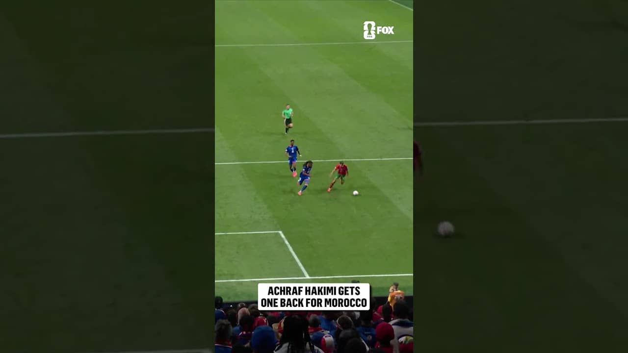 Hakimi reacts quickest to get Morocco on the board
