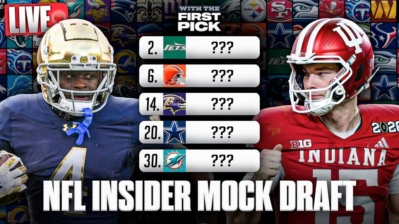 LIVE 2026 NFL Insider Mock Draft 🚨 + Latest draft buzz
