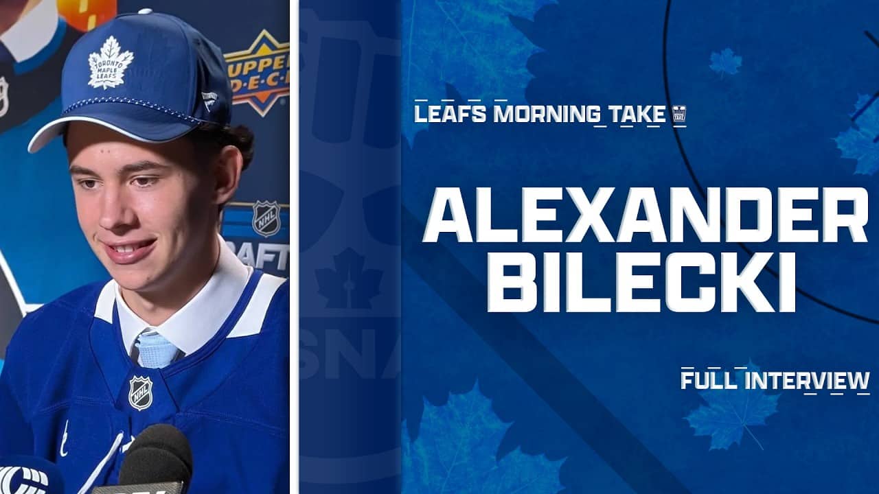 Alex Bilecki Reacts to Being Drafted by His Hometown Maple Leafs