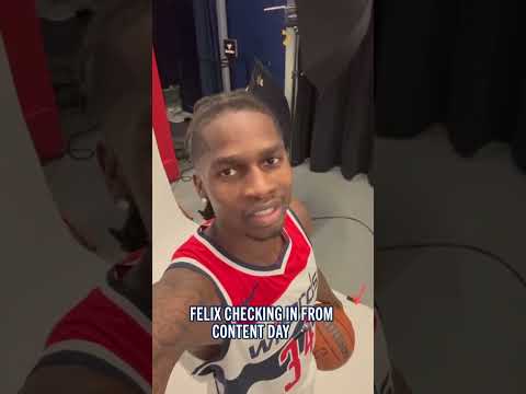 Quick shoutout from Felix 🤳 #nba #selfie #washingtonwizards #felixokpara #shorts