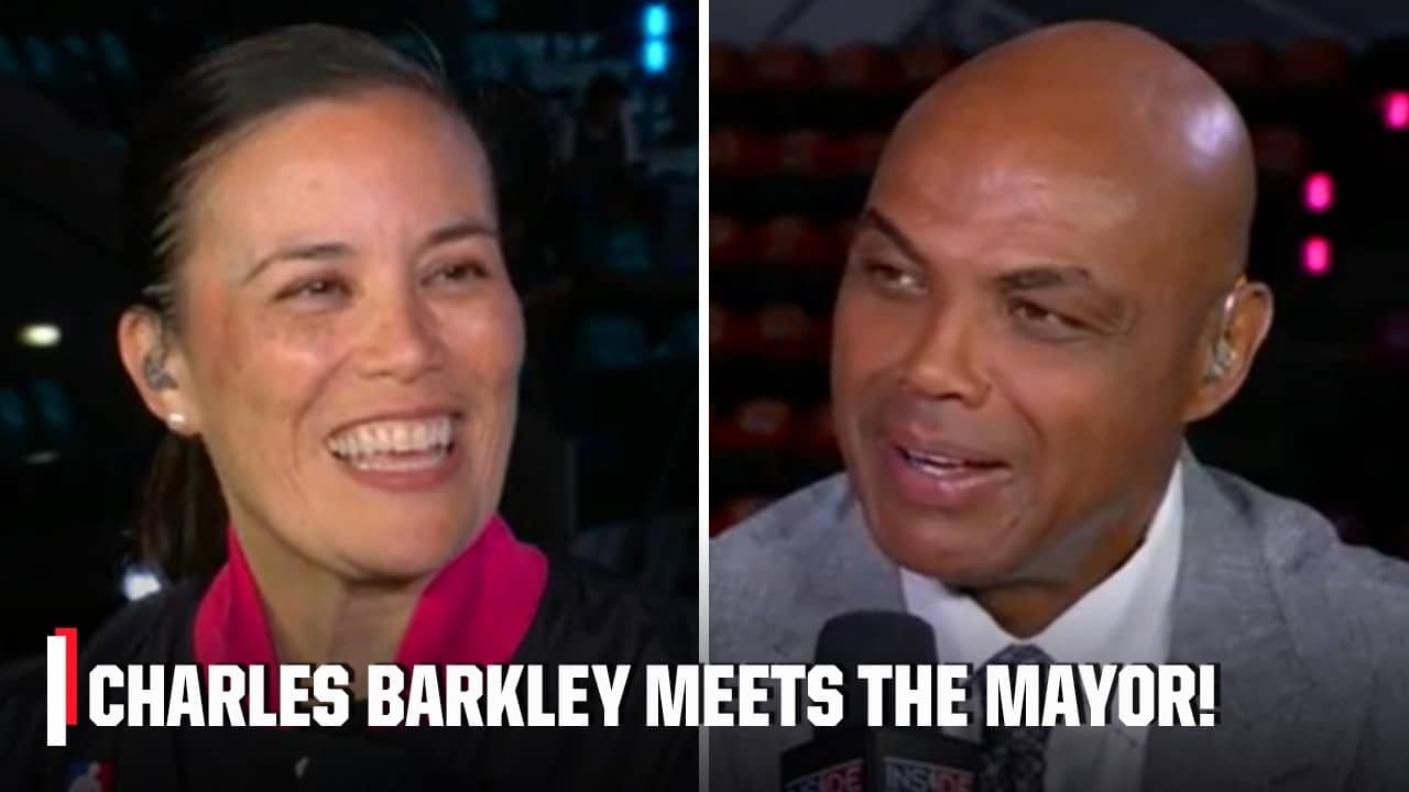 Charles Barkley & San Antonio Mayor Gina Ortiz Jones meet FACE-TO-FACE 👀 | NBA Tip-Off