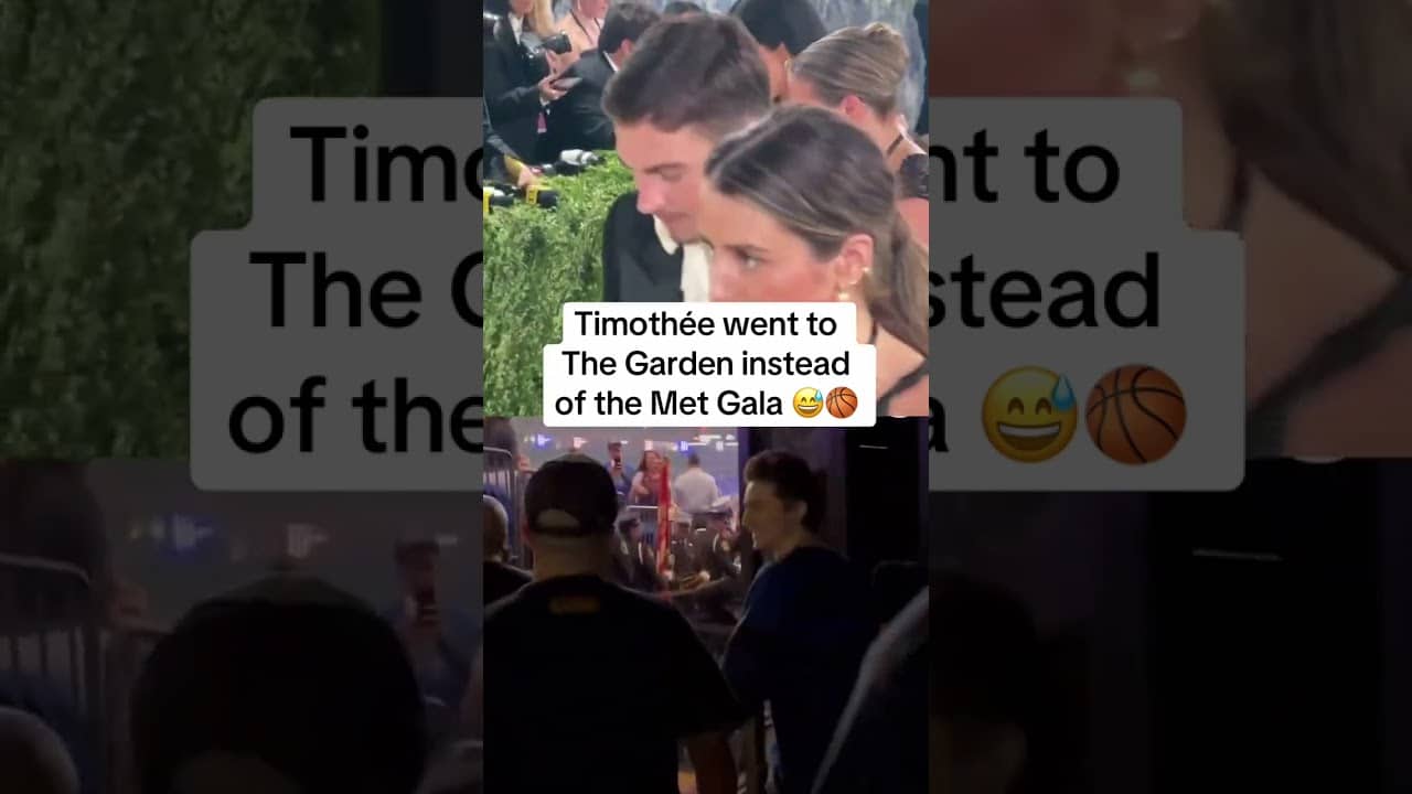 Kylie Jenner and Timothée Chalamet are out in New York 🤩  (via thesportsish/TT, knicks/TT) #MetGala