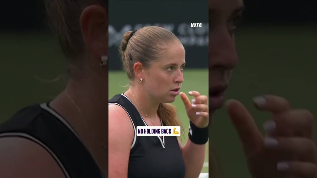Roaring back 👏 Jelena Ostapenko continues to fight for her place in the Eastbourne final!