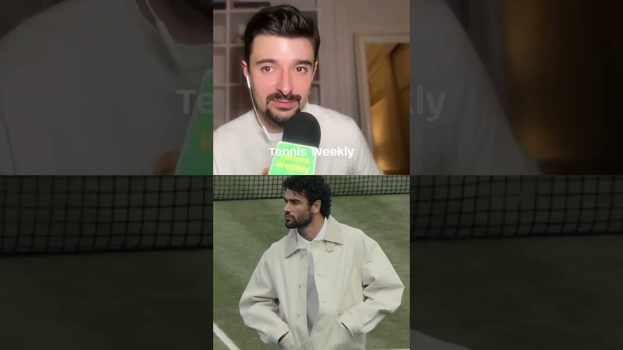 Wimbledon banned Berrettini's outfit because it wasn't white enough #berrettini #wimbledon #tennis