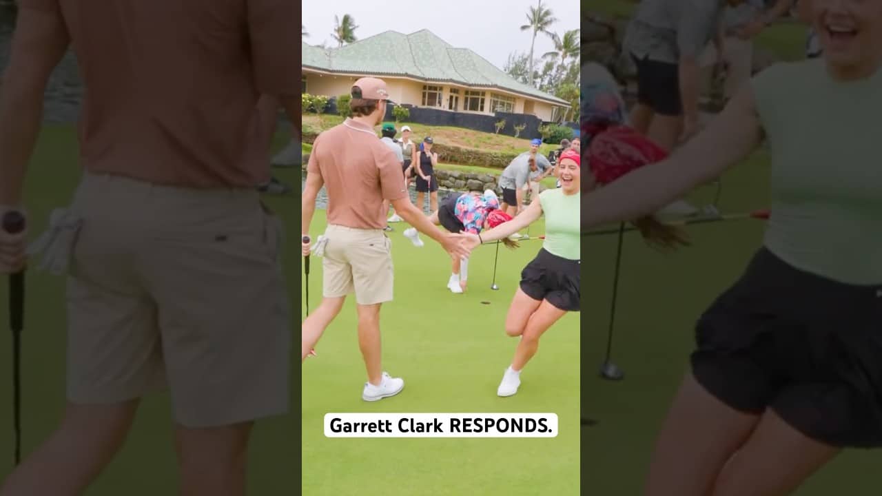Garrett Clark with the Putter.. 😳