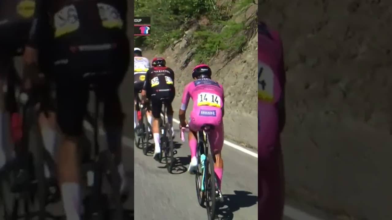 Afonso Eulalio is a fighter 💪 The Portuguese man has been dropped but is battling hard at the Giro.