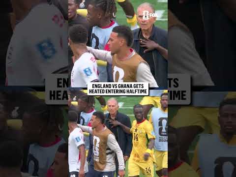 Tensions were high at the half between Jude Bellingham and Ghana's bench