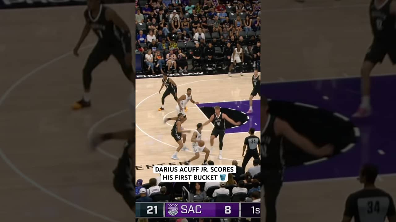 Darius Acuff Jr. gets to the mid range for his first NBA summer league bucket