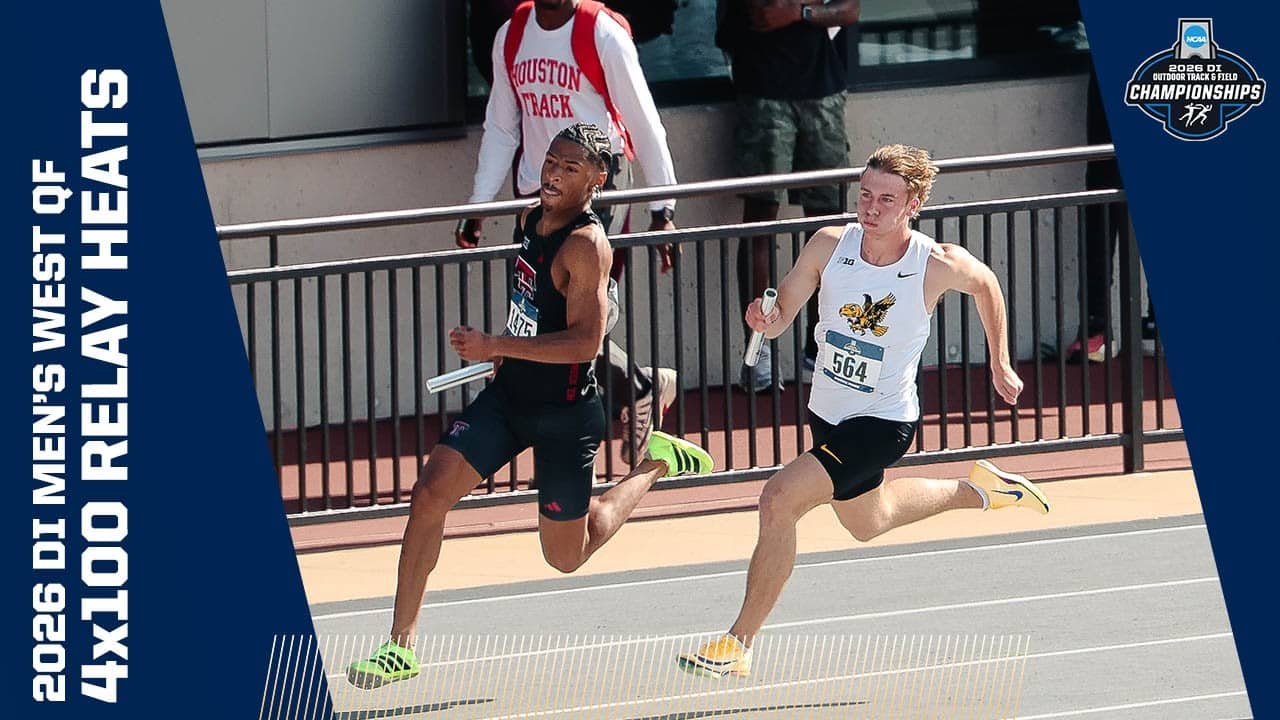 Every men's 4x100 meter relay heat from the 2026 NCAA DI West First Round track & field meet