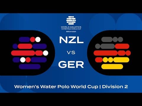 LIVE | New Zealand vs Germany | Women's Water Polo World Cup 2023 | Berlin