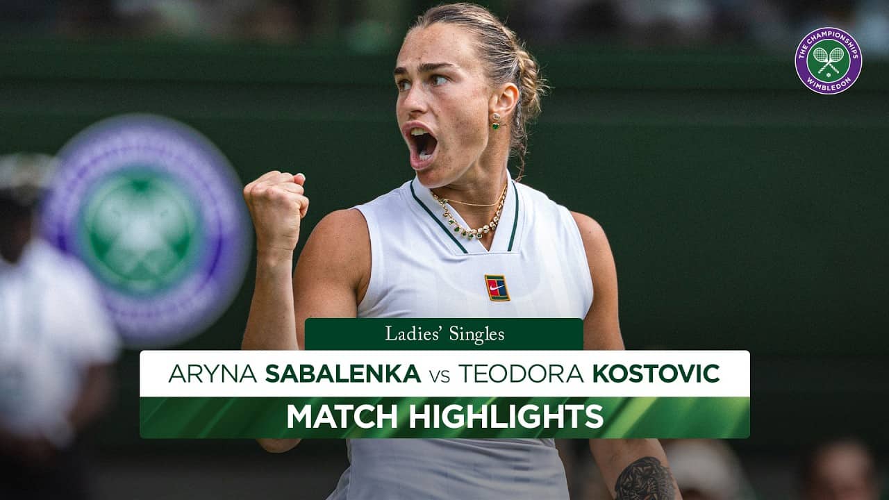Sabalenka PERFECTION on day one | Aryna Sabalenka vs Teodora Kostovic | Highlights | Wimbledon 2026