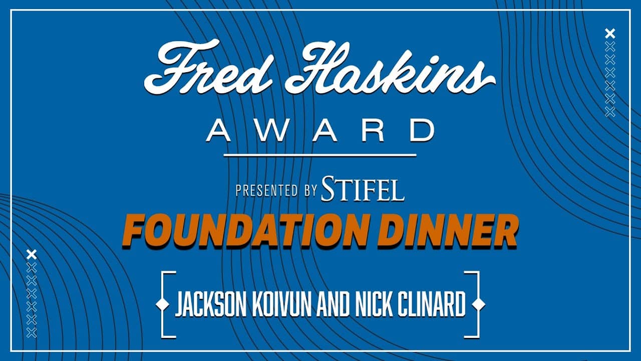 2024 Haskins Foundation Dinner - Russell Henley and Auburn's Jackson Koivun and Nick Clinard