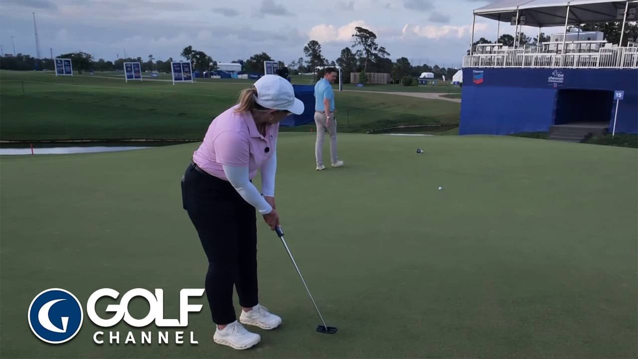 Trying to replicate Tavatanakit's 60-footer | Golf Channel