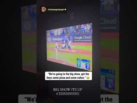 Drake had jokes after watching the Blue Jays head to the World Series 😭 (via champagnepapi/IG)