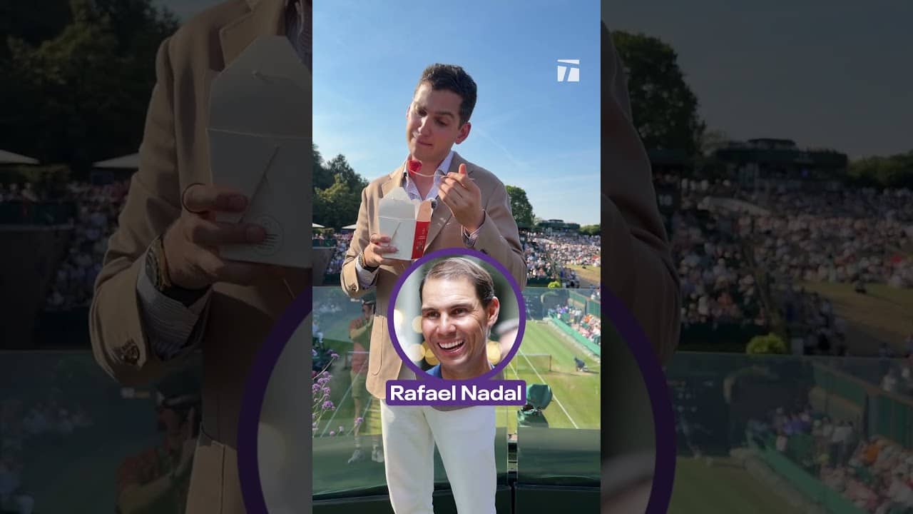Strawberries and cream anyone? 🤣 #mattfriend #tennis #wimbledon
