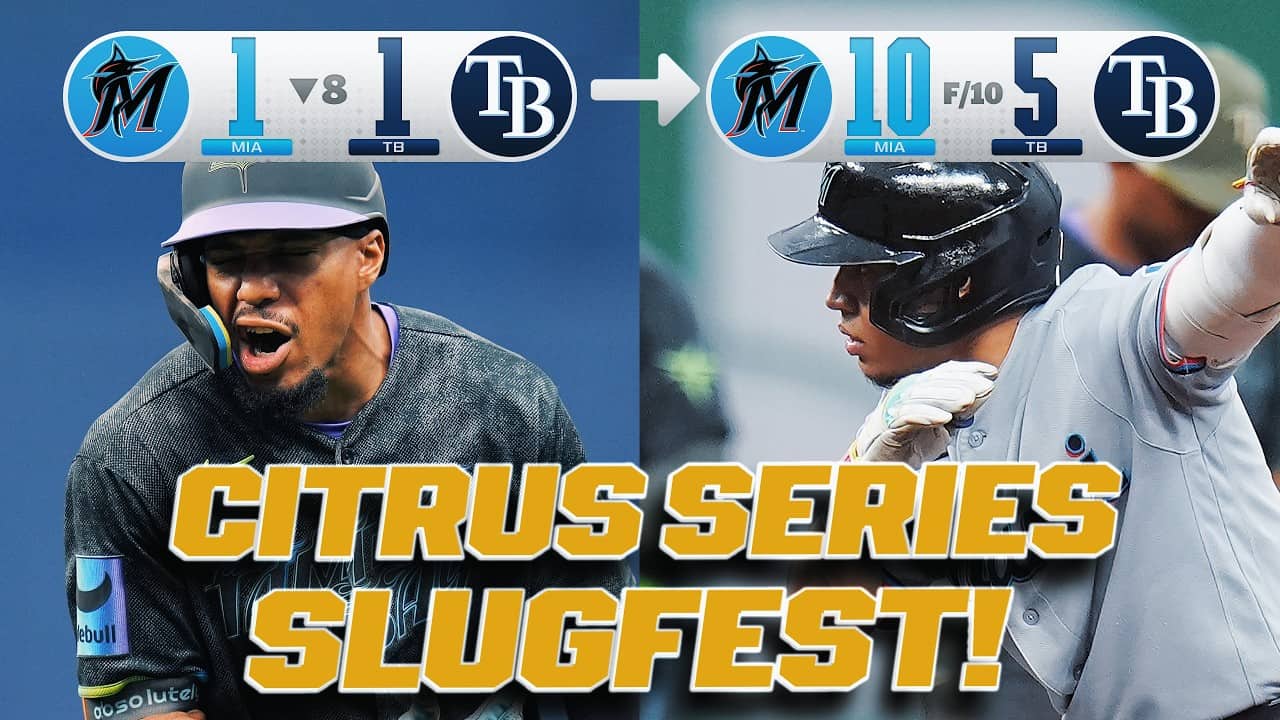FULL 9TH and 10TH: The Citrus Series gets WILD in EXTRAS! 🌴🤯 (Marlins 8-RUN 10TH INNING!)