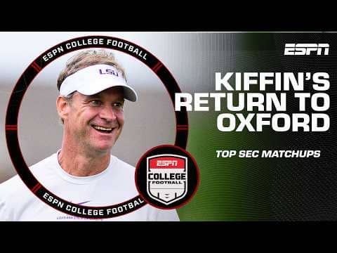 Lane Kiffin's Oxford return, Florida-Georgia rivalry & exciting SEC games 🍿 | ESPN College Football